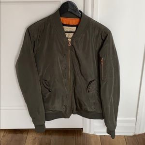 Army Green Bomber Jacket